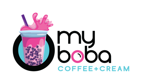 Oh My Boba Coffee & Cream logo
